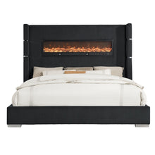 Load image into Gallery viewer, Vadra 4 Piece Black W Fireplace Display
